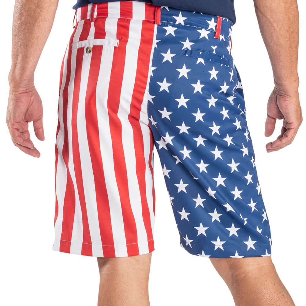 Men's American Flag Golf Shorts