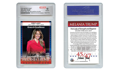 Melania Trump - Grace & Excellence  - Graded Gem Mint 10