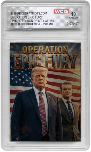 Operation Epic Fury Collectible Card - Silver Variant (Only 150 Available)