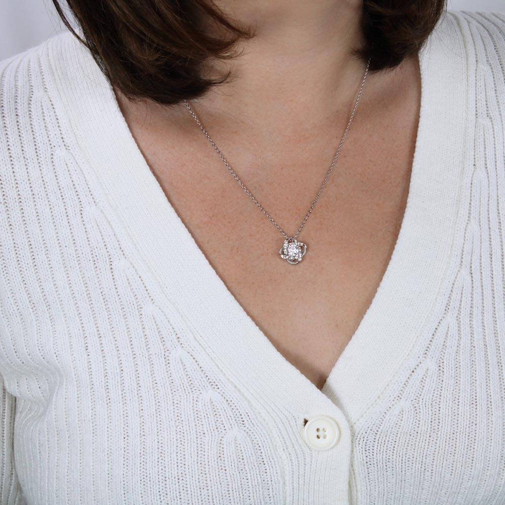 The Fake News Will Tell You It's Just A Necklace - Love Knot Necklace Gift