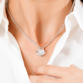 Almost as Beautiful as Melania - Love Knot Necklace Birthday Gift