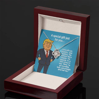 This Necklace? Not A Disaster. The Opposite. It's A Total Victory! - Love Knot Necklace Gift