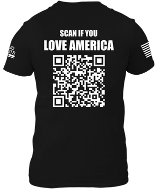 Scan If You Love America - QR Code Shirt