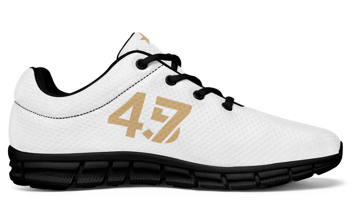 White & Gold MAGA Sneaker