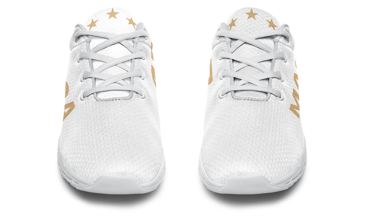 White & Gold MAGA Sneaker