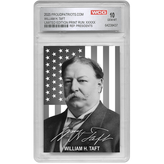 27th President William H. Taft | Republican Presidents Trading Card Collection | Graded Gem Mint 10