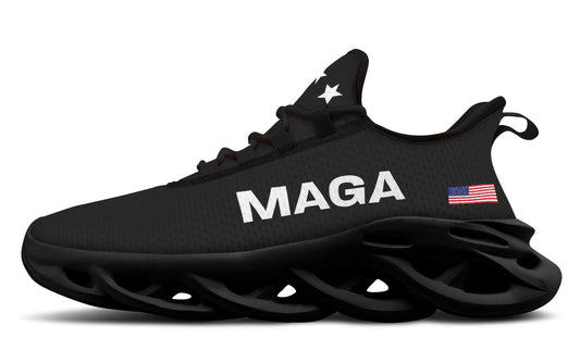 Black MAGA Trendy Sneakers