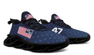 Blue 45-47 Flag Trendy Sneakers