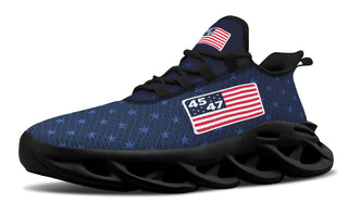 Blue 45-47 Flag Trendy Sneakers
