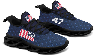 Blue 45-47 Flag Trendy Sneakers