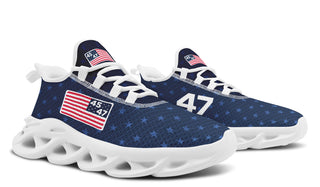 Blue 45-47 Flag Trendy Sneakers