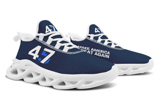 Blue 45-47 MAGA Trendy Sneakers