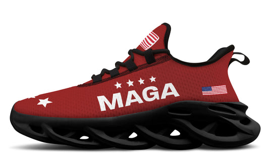 Red MAGA Flag Trendy Sneakers