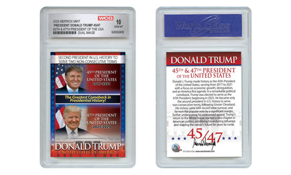 President Trump "Dual Term" - Trading Card (Graded Gem Mint 10)