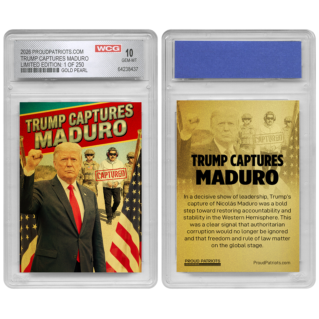 Trump Captures Maduro – Limited Gold Pearl Edition #/250 | GEM-MT 10 Graded Collectible Card