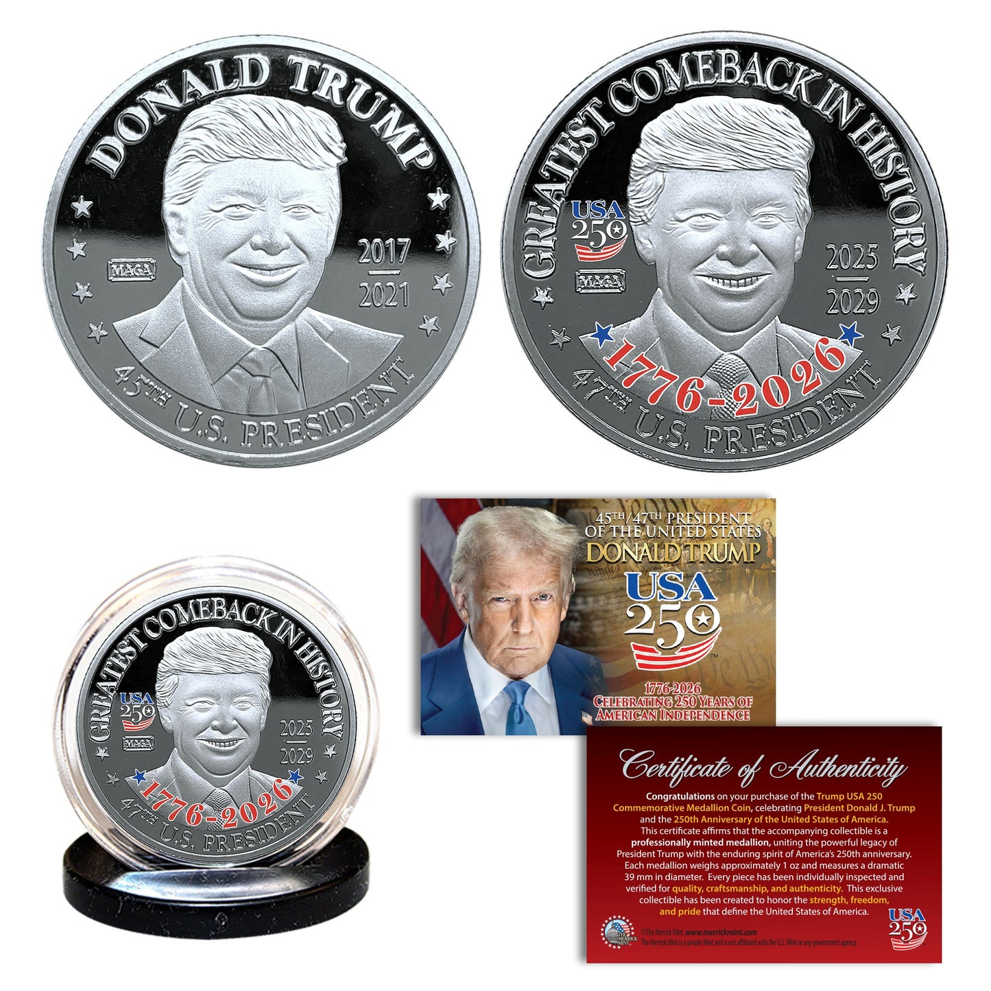 Trump USA 250 6-Coin Bundle (Save 20%)