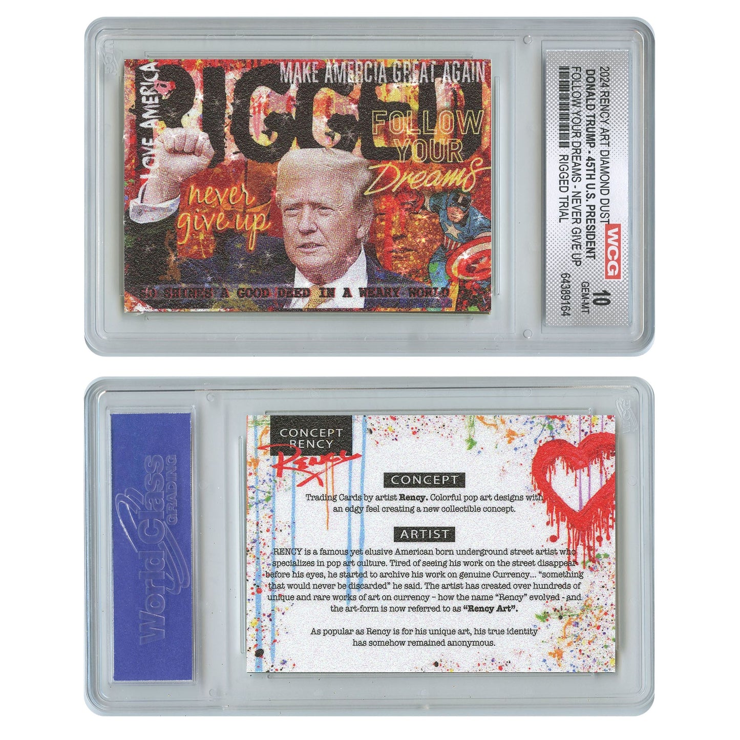 RENCY | Trump Rigged Trial Trading Card - Graded Gem Mint 10