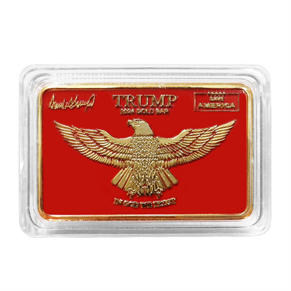 Trump 2024 "Save America" Gold/Red Bar
