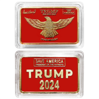 Trump "Save America" Gold and Red Collectible Bar