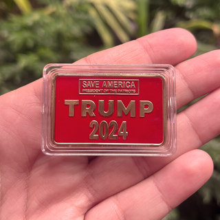 Trump "Save America" Gold and Red Collectible Bar