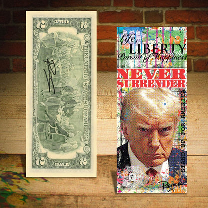 RENCY | Trump Mugshot - Genuine Legal Tender U.S. $2 Bill