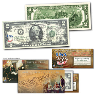 Declaration of Independence Signatures | America's 250th Anniversary Collectible $2 Bill