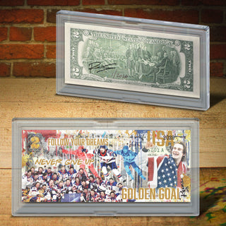 Rency - USA Men’s Golden Goal - Genuine Legal Tender $2 Bill (Only 2,026 Available)