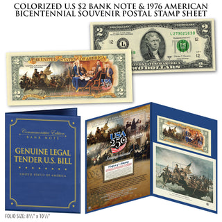 Washington Crossing the Delaware & Valley Forge $2 Bills – USA 250th Collector's Edition Set