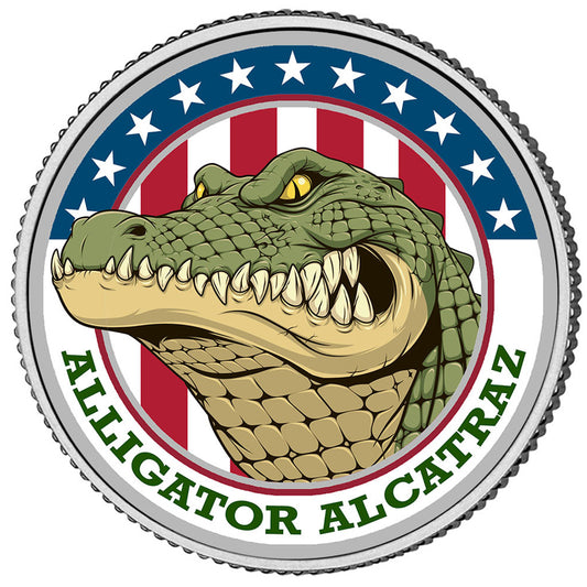 Alligator Alcatraz Coin - Genuine Legal Tender JFK Half Dollar