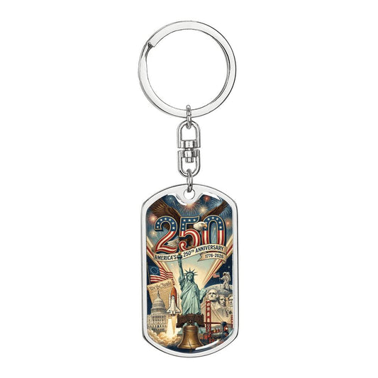 America's 250th Anniversary Keychain