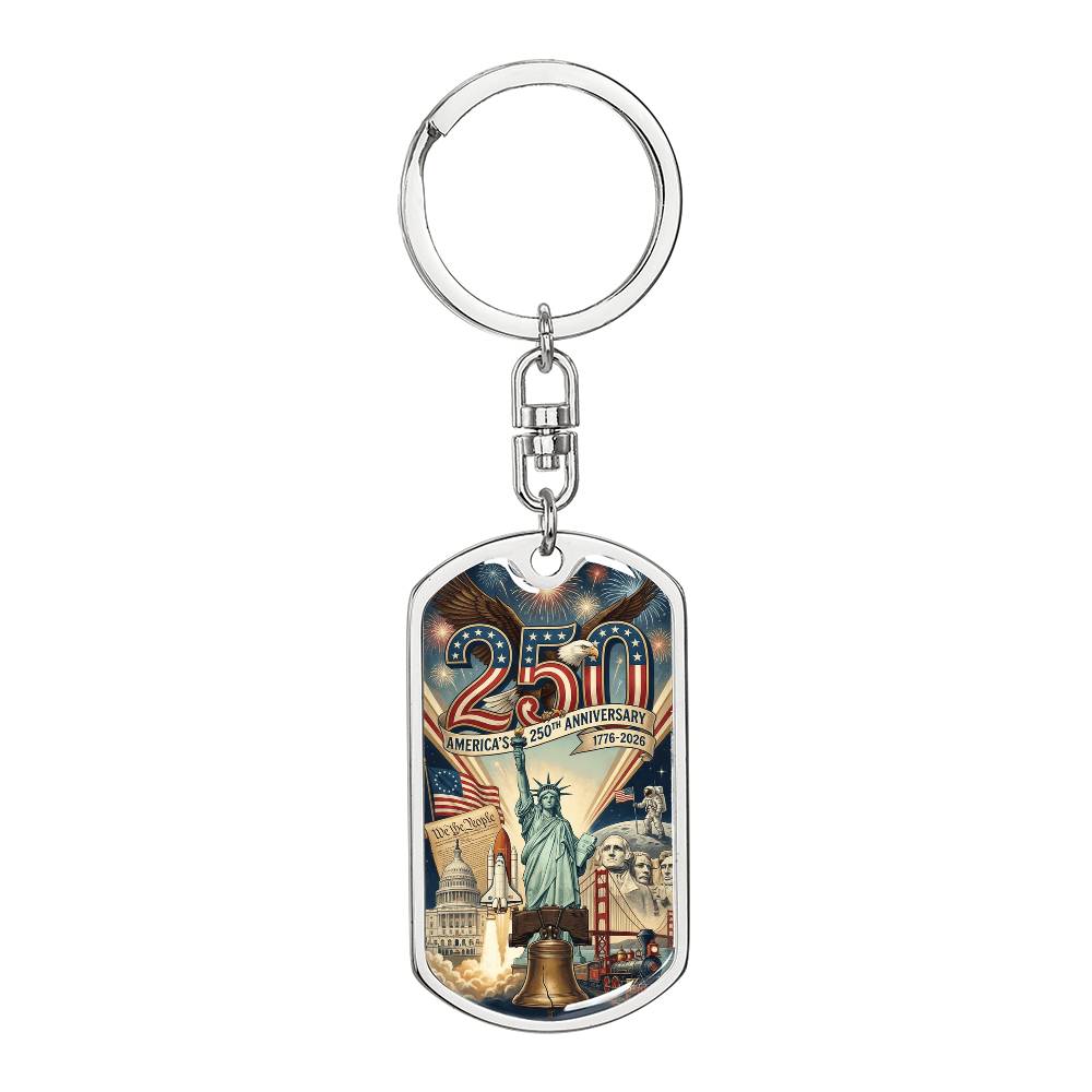 America's 250th Anniversary Keychain