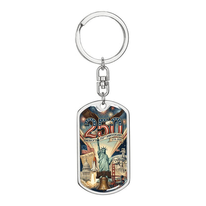 America's 250th Anniversary Keychain