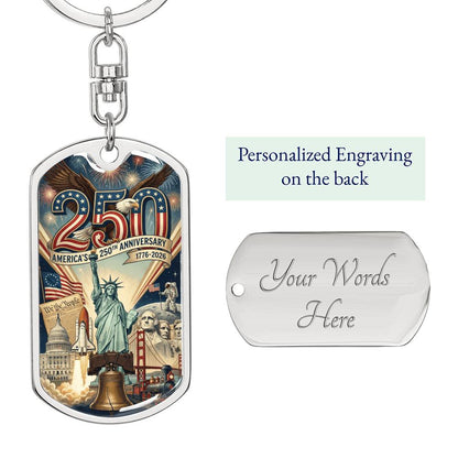 America's 250th Anniversary Keychain
