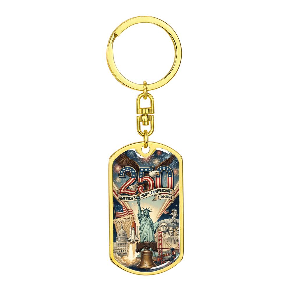 America's 250th Anniversary Keychain