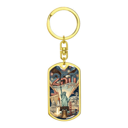 America's 250th Anniversary Keychain