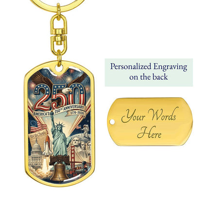 America's 250th Anniversary Keychain