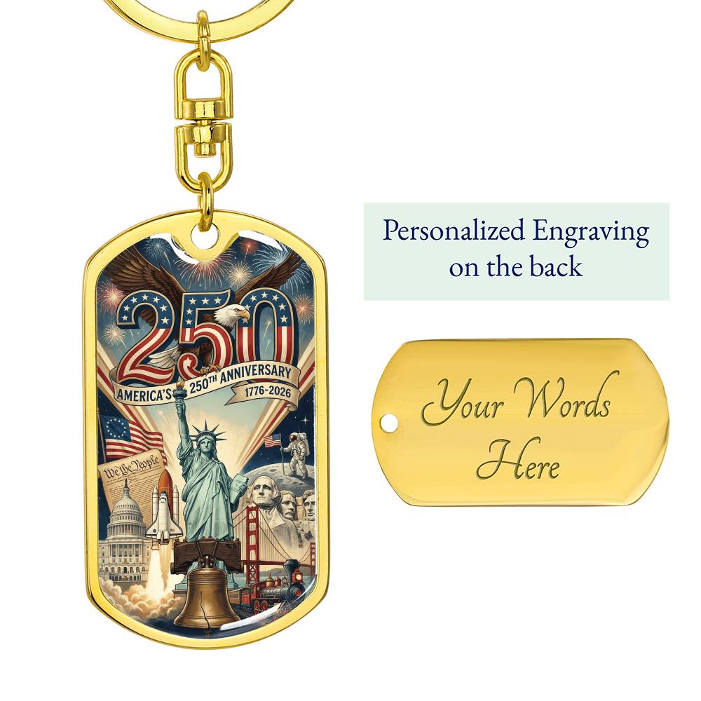 America's 250th Anniversary Keychain