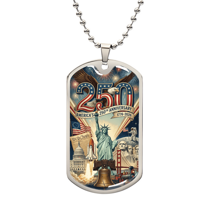 America's 250th Anniversary Engravable Dog Tag