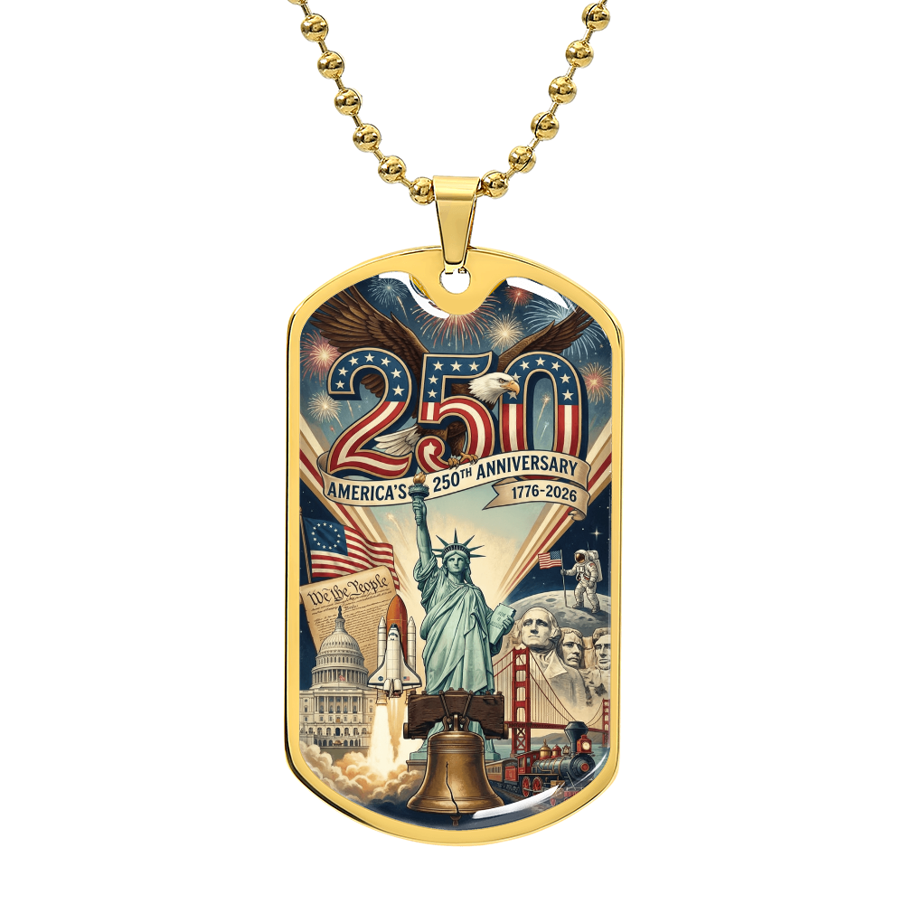 America's 250th Anniversary Engravable Dog Tag