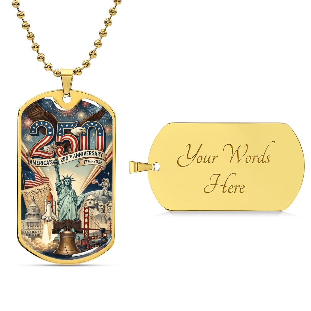 America's 250th Anniversary Engravable Dog Tag