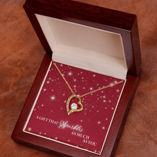 A Gift That Sparkles As Much As You - Forever Love Necklace