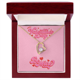 I'm Lovin' You Card + Happy Valentines Day Necklace (Valentines Day Gift Bundle)