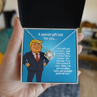 This Necklace? Not A Disaster. The Opposite. It's A Total Victory! - Love Knot Necklace Gift