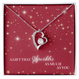 A Gift That Sparkles As Much As You - Forever Love Necklace