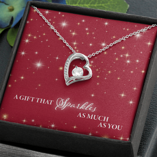 A Gift That Sparkles As Much As You - Forever Love Necklace