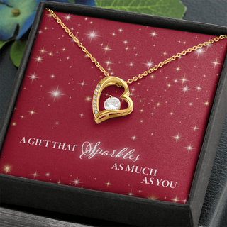 A Gift That Sparkles As Much As You - Forever Love Necklace