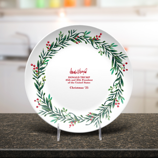 Christmas Wreath Decorative Plate
