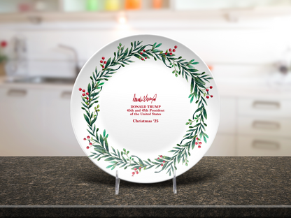 Christmas Wreath Plate