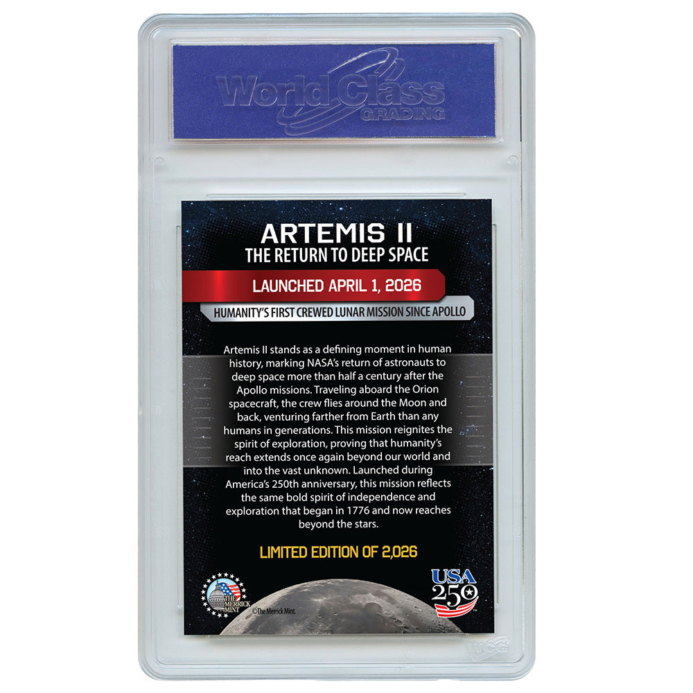 Artemis II Moon Mission Collectible Trading Card | "First Crewed Mission Beyond the Moon in Over 50 Years" | Launched April 1, 2026 | Limited Edition ... Artemis II Moon Mission Collectible Trading Card | "First Crewed Mission Beyond the Moon in Over 50 Years" | Launched April 1, 2026 | Limited Edition ...