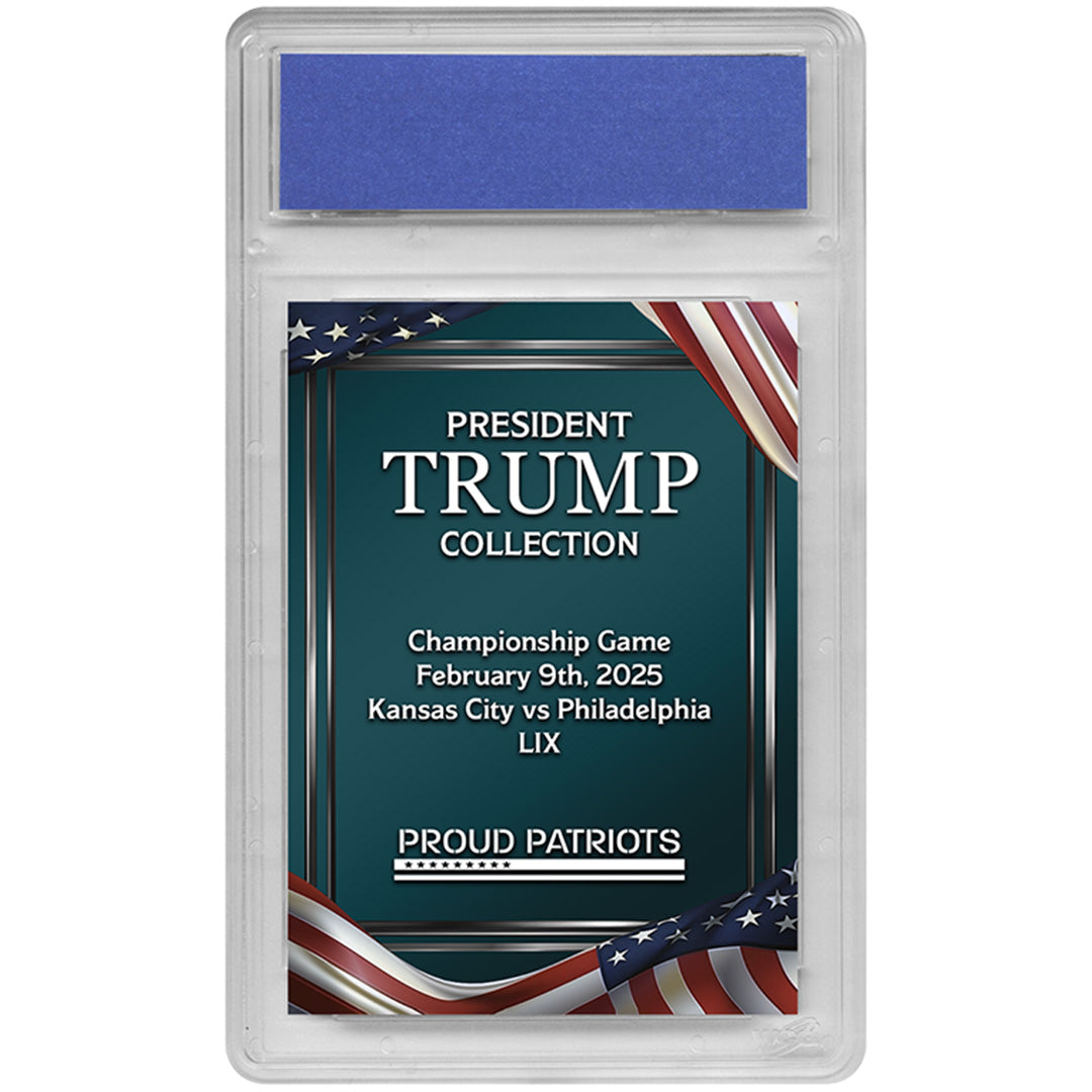 President Trump Championship Game 59 Trading Card | Original | Only 500 Available | Individually Numbered | Graded GEM-MT 10